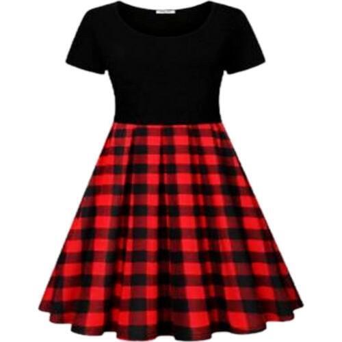 Baby Girl Red Buffalo Check Dress Monogrammed Red Black Plaid Dress Christmas dress, girls Christmas dress, Buffalo plaid dress