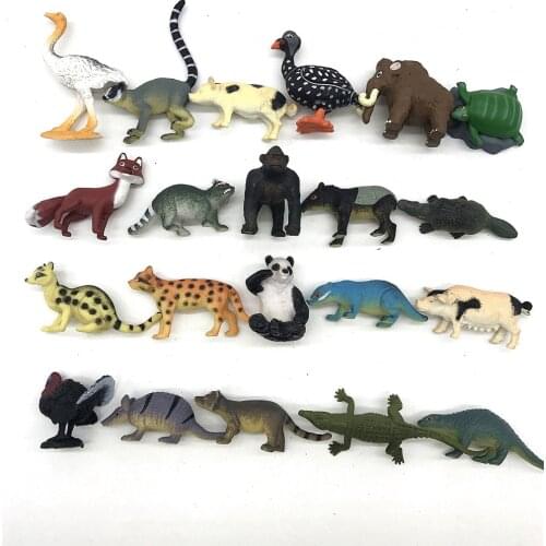 Wild Jungle Zoo Animal Models Action Figures Manga Dimensions Collection Model Doll Educational toy for children Gift