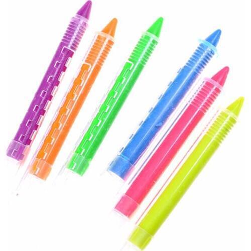 6 Colors Face Painting Pencils Splicing Structure Face Paint Crayon Christmas Body Painting Pen Stick For Children Party