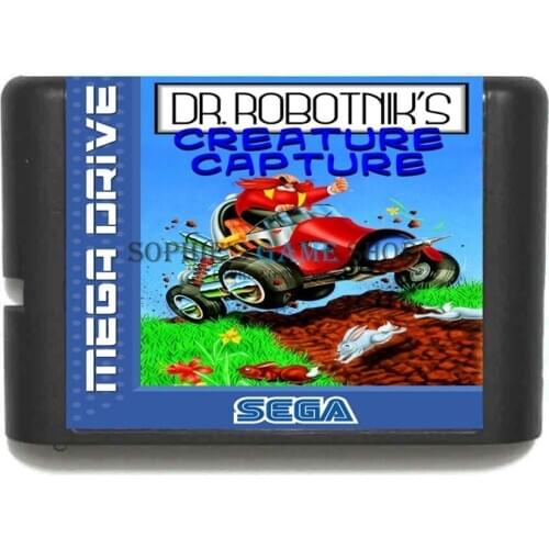 Dr. Robotniks Creature Capture Game Cartridge Newest 16 bit Game Card For Sega Mega Drive / Genesis System