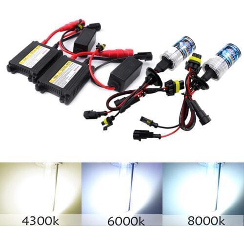 H7 35W 55W H3 H4 H8 H9 H11 HID Xenon Light Conversion Kit Headlight Bulb Slim Ballast 4300K 6000K 8000K Replace Halogen Lamp