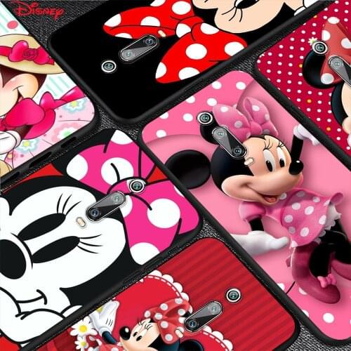 Red Minnie Mouse Silicone Cover For Xiaomi Redmi 9T 9 9C 9A 9AT 9i 8 8A 7 6 Pro 7A 6A 5 5A 4X Plus Phone Case