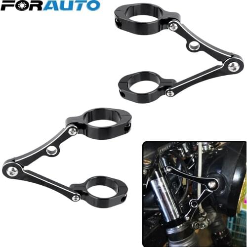 Motorcycle Headlight Bracket For Chopper Bobber Cafe Racer CNC Fork Tube Mount Clamp 39mm-41mm Spotlight Holder Moto Accessories