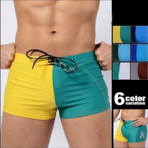 2020 Swimwear Men Breathable Swimsuit Man Swim Trunks Summer Boxer Briefs Male Beach Wear Hot Swimming Trunks