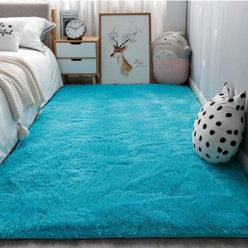 Soft Shaggy Carpet For Living Room European Home Warm Plush Floor Rugs fluffy Mats Kids Room Faux Fur Area Rugs Living Room Mats