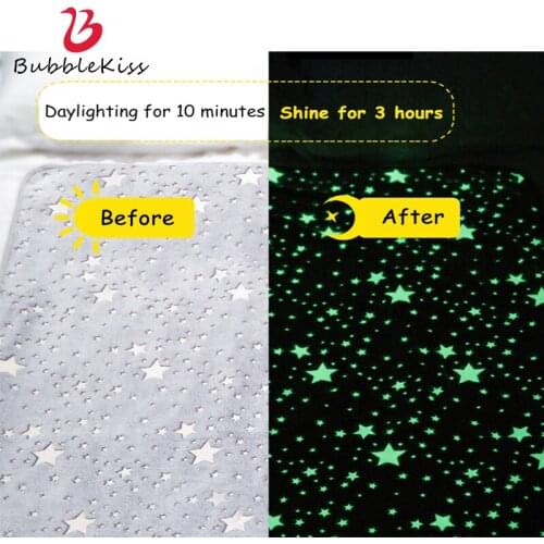 Bubble Kiss Soft Flannel Blanket Luminous Skin-Friendly Children Bedding Blanket Muti-Scence Napping Throw Shawl Gray Blankets