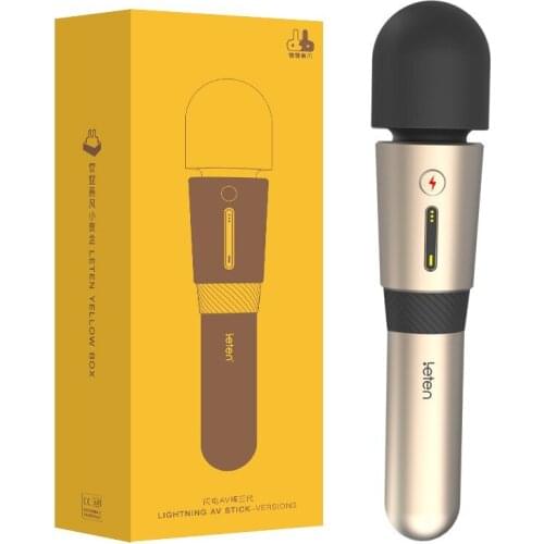 New Leten Ultra Powerful Magic Wand Massager Strong Vibration Orgasm Spray Large AV Vibrators, Clit Vibrador Stimulator Sex Toys