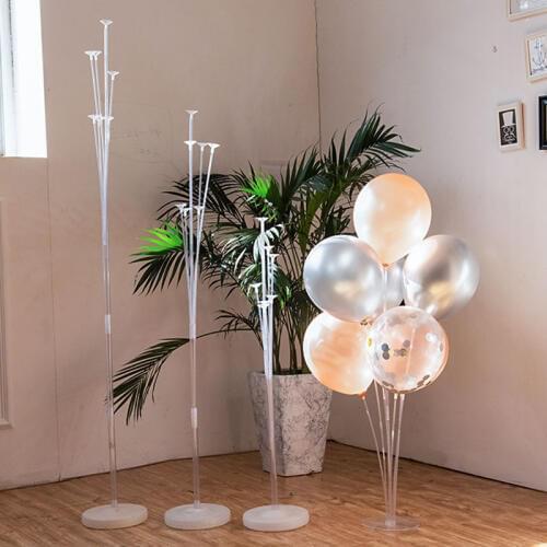 7/10 Tubes Balloon Stand Holder Arch Stick Confetti Balloons Happy Birthday Ballon Kids Baby Shower Wedding Party Decoration