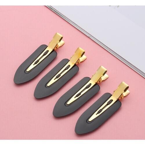 4PC Professional Seamless Hairclip No Bend Crease Hairpin Makeup Clip Seamless Barrettes Salon Styling Fixed Accessories Hairpin