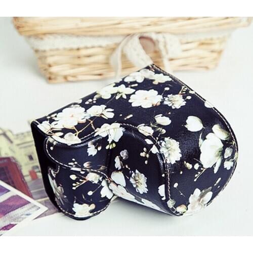 Roadfisher Leather Waterproof Camera Bag Strap Belt Cover Pouch Sheath Insert Case For Sony A6000 A5000 A5100 3N 5R/5T 16-50mm