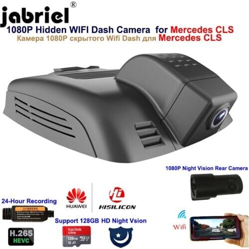 Jabriel Hidden 1080P 2K Wifi dash Camera car dvr for mercedes benz cls 260 300 320 350 400 w218 w219 2007 2013 2015 2019 2020