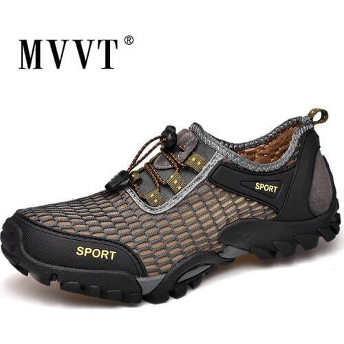 Light Weight Quick-dry Men Hiking Shoes Mesh Breathable Outdoor Shoes Men Sneakers Water Sport Shoes