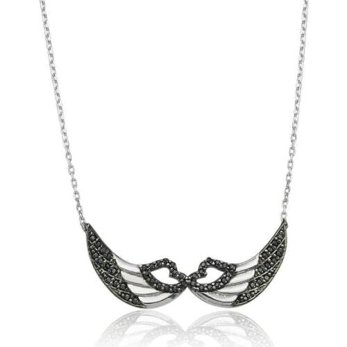 Tevuli 925 Sterling Silver Angel Wing Lady Necklace