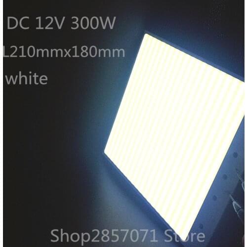 300W 12V Ultra Bright COB LED White Strip car Light Lamp source Chip big size L210mmx180mm lighting project 2000ma for DIY
