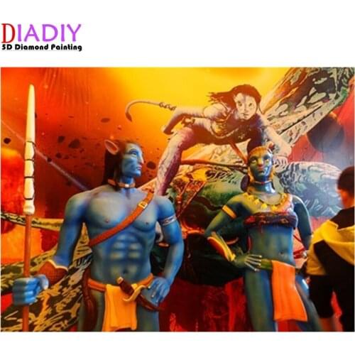 High quality Sci-Fi 3D Movie Avatar diy diamond painting People diamond embroidery cross stitch kit crystal home decoration gift
