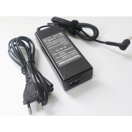 Laptop Charger AC Adapter For Sony Vaio VGP-AC19v33 19.5v 3.9a 75w VPC-CW23FX VGN-P VGN-NR498E SVE1511RFXW Power Supply Cord NEW