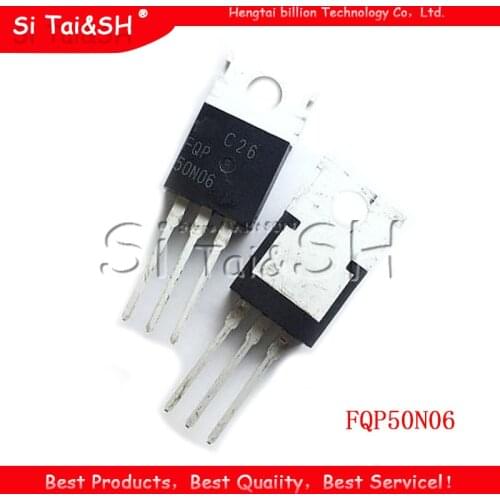 10pcs FQP50N06 TO220 RFP50N06 50N06 50A 600V MOSFET TO-220 N-channel Original