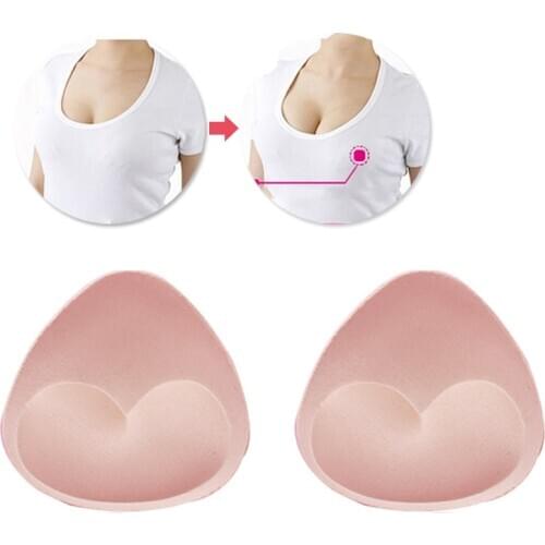 2/3/4Pairs Intimates Accessories for Women Sponge Bra Pads Padding Push Up Breast Enhancer Bra Padding for Swimsuit Bikini