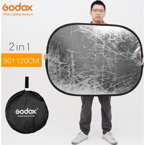 Godox 35" * 47" 90 x 120cm 2 in 1 Portable Collapsible Light Oval Photography Reflector Board
