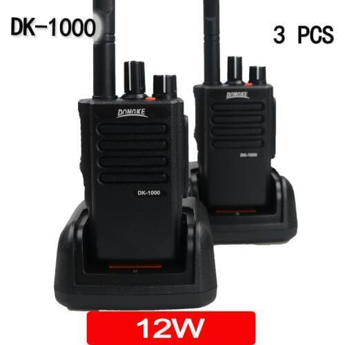 3 PCS DK-1000 High Power Walkie Talkie Radio Station Handy ham Radio sq transceiver amateur Radio walkie-talkie Communicator