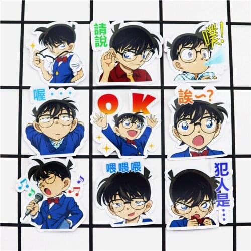 40pcs Creative kawaii self-made Detective Conan boy stickers beautiful stickers /decorative sticker /DIY craft photo albums