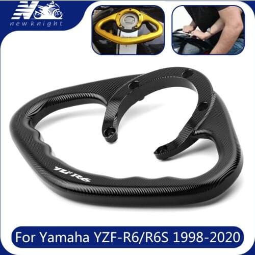 For Yamaha YZF-R6/R6S 1998-2020 Motorcycle CNC Aluminum Passenger Handgrips Hand Grip Tank Grab Bar Handles Armrest Accessories