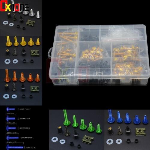 Aluminium Universal Motorcycle Fairing Bolts Nuts For KAWASAKI Z900 GPZ1100 GPZ400R/S/BMN/ Bajaj Pulsar