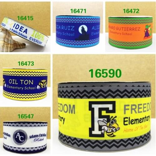 Free shipping 50 yard cartoon printed grosgrain ribbon 16590