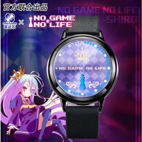 No Game No Life Sora Shiro LED Watch Waterproof Comics Role Anime Character New Trendy Action Figure Gift