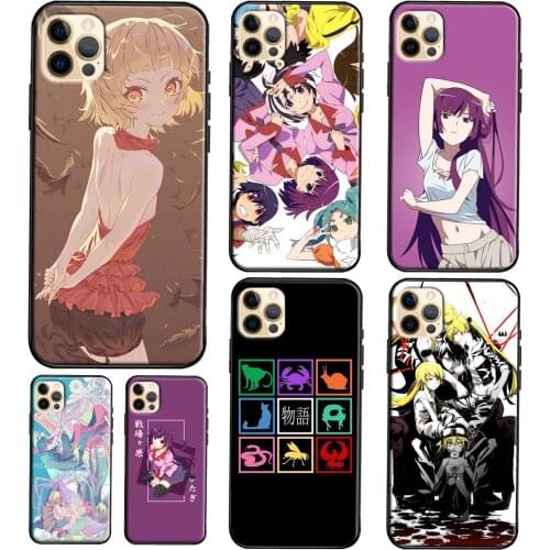 Monogatari Soft TPU Case For iPhone 12 Mini 11 Pro Max 6S 7 8 Plus X XR XS Max SE 2020 Case Cover