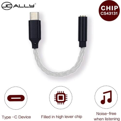 CS43131 High Fidelity CodesLossless Sound Quality DAC decoder amplifier DSD256 USB Type C to 3.5mm AMP 384KHz/32bit for Android