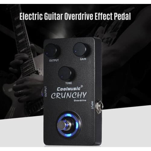 Electric Guitar Analog Overdrive Effect Pedal Guitar Pedal True Bypass Full Metal Shell Guitar Effect Pedal Guitar Accessories