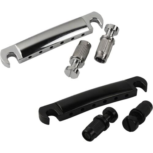 Epi Guitar Bridge Stop Bar Tailpiece With Anchors And Studs For Les Paul Electric Guitar Zinc Construction Basses Part Accessory