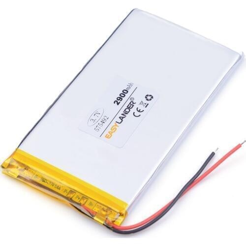 Ion li- battery 3.7V 2900mAh 575492 Polymer lithium ion / Li-ion battery for POWER BANK tablet pc dvr GPS cell phone MP4 SPEAKER