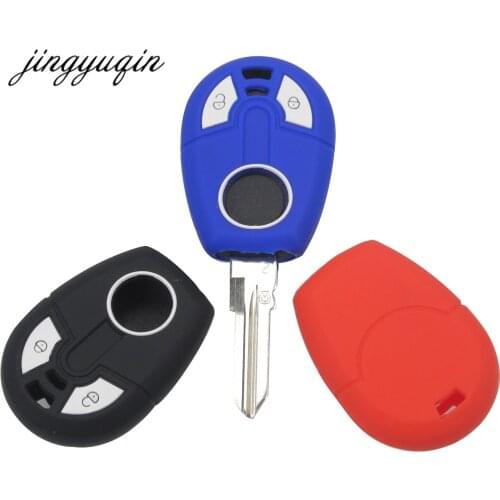 Jingyuqin 30pcs/lot Silicone 2 Button Key Case For Fiat Positron EX300 Brazil Car Remote Fob Cover Holder Protective