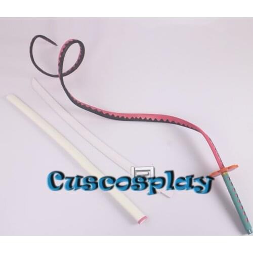 Kimetsu No Yaiba Love Pillar Mitsuri Kanroji Soft Sword Cosplay Prop PVC Sword Weapons Halloween Christmas Fancy Party Props