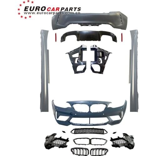 High PP bodykit for M2 F22 F23 C5 car body kits with front bumper rear bumper side skirts and front grille