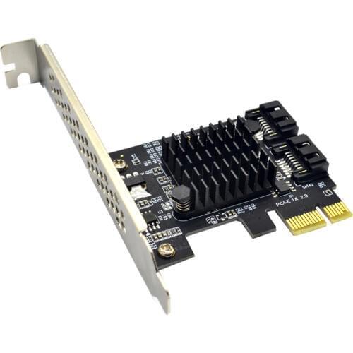 QINDIAN Add On Card Controller SATA 3 SATA3 PCI-E/PCIE SATA PCI Express SATA Card/Multiplier/Expansion SATA3.0 6Gb 2Port Adapter