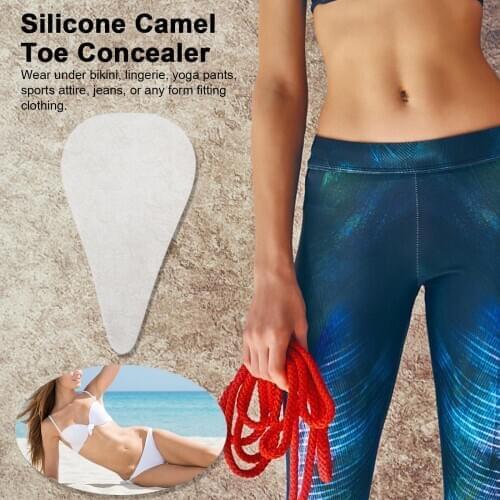 Swimwear Waterproof Cover Pad Silicone Camel Toe Concealer Reusable Traceless Invisible Adhesive for Women Leggings