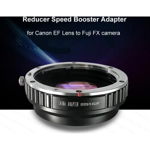 Metal Focal Reducer Speed Booster Turbo Lens Adapter for Canon EF EOS Mount Lens to Fuji FX X-T2 X-T20 X-Pro2 X-E2 X-A3 Camera