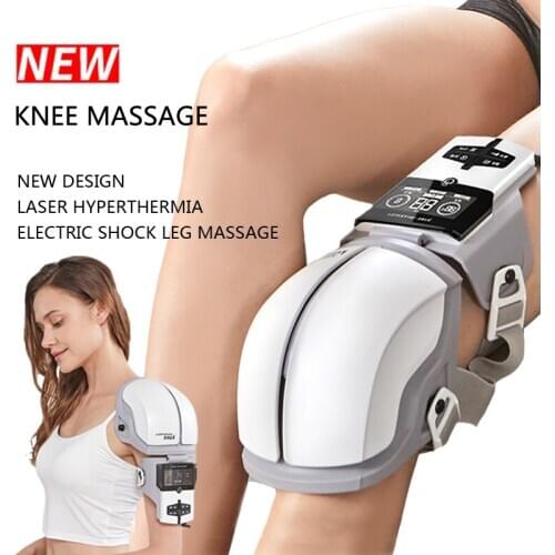 Knee Massage Multifunctional Laser Hyperthermia Electric Knee Massager Shock Pulse Joint Physiotherapy Device Leg Massage