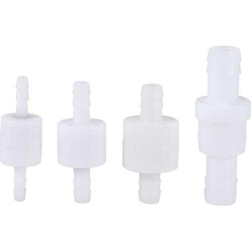 4/6/8/12mm Plastic One Way Non-Return Valve Fuel Diesel Gas Liquid Inline Check Valve