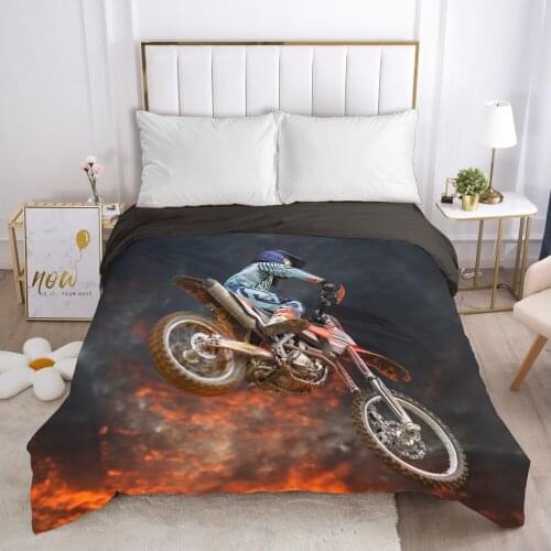 Duvet cover Quilt/Blanket/Comfortable Case Full Single Double King Bedding 140x200 240x220 for Home Car fiery