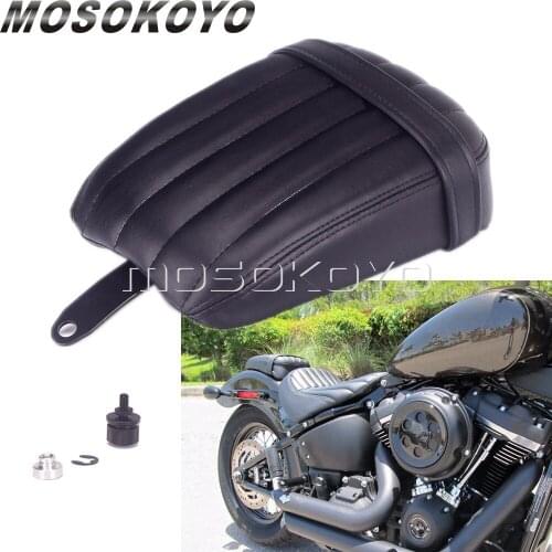 Retro Motorcycle Rear Passenger Seat Pad for Harley Softail Street Bob FXBB Slim FLSL Carrier Seat Back Cushion Pillow 2018-2020