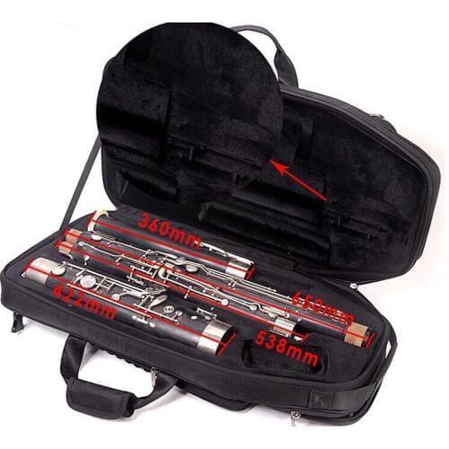 New high-grade bassoon box of copper woodwind luggage bag saxophone