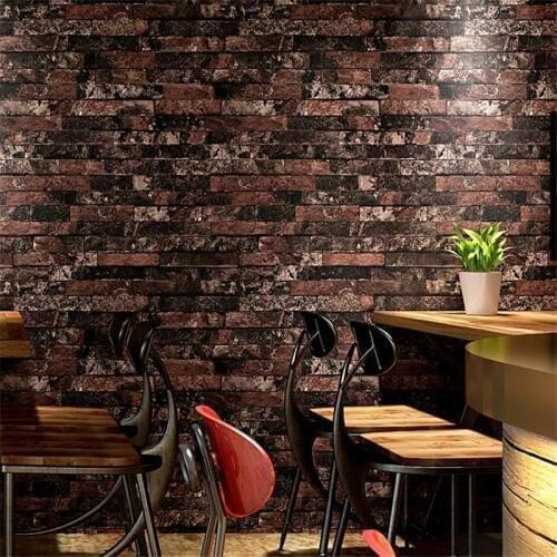 Wellyu Vintage brick wallpaper imitation brick stereo antique marble coffee restaurant wallpaper brick stone papel de pared обои
