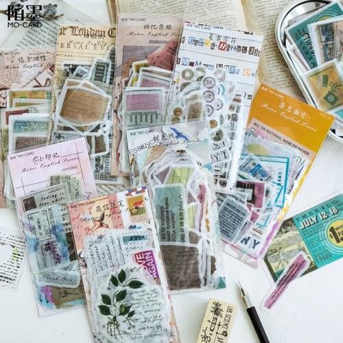 Japanese Diary Calendar Decorative Label Vintage Old Papers Agenda Custom Cute Stickers Stationery Stickers Flakes Scrapbooking
