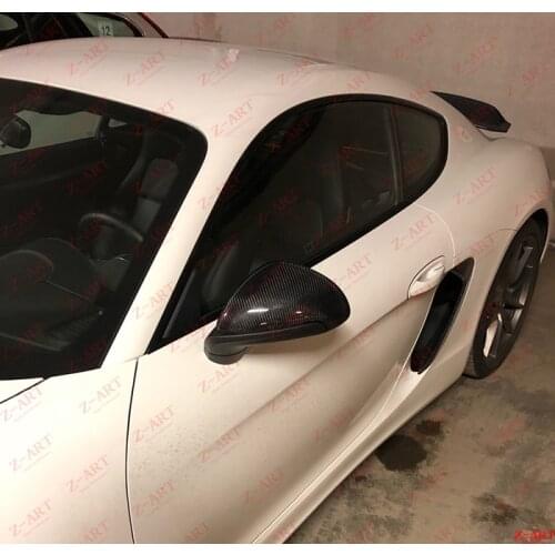 Z-ART 2013-2015 carbon fiber mirror cover for Porsche 981 Cayman carbon fiber mirror housing for Boxster rearview mirror caps
