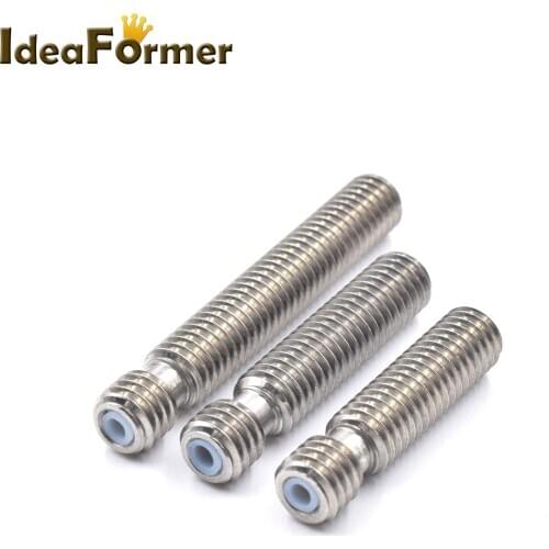 2Pcs 3D Printer Parts RepRap V5 J-head M6*26 mm 30 mm 40 mm heat break Throat With PTFE tube For 1.75mm Filament