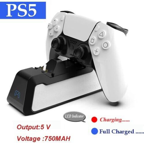Dual Fast Charger for PS5 Wireless Controller USB 3.1 Type-C Charging Cradle Dock Station for Sony PlayStation5 Joystick Gamepad